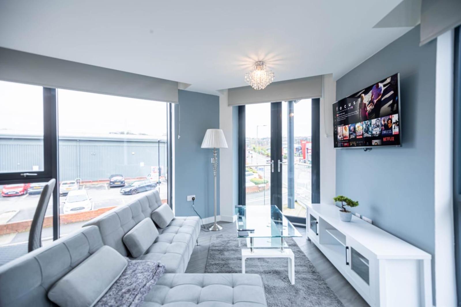 Excellent Studio Balcony Apartment In Sheffield Eksteriør bilde